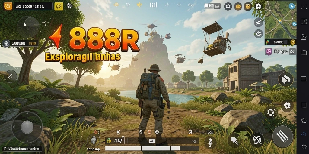 Tangkapan layar gameplay <strong>888R</strong> menampilkan eksplorasi dunia terbuka yang menakjubkan.