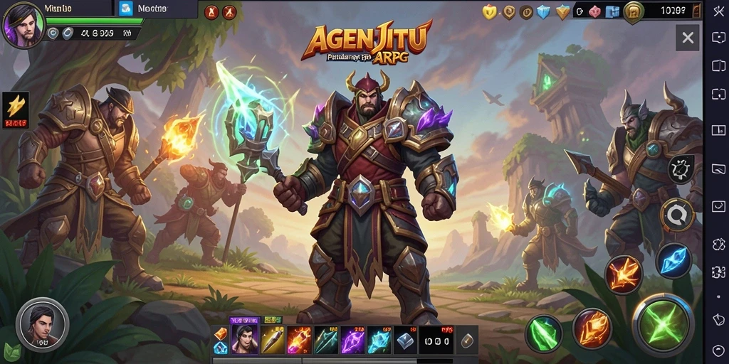 Tangkapan layar AGENJITU menampilkan aksi pertarungan menegangkan dalam game ARPG.