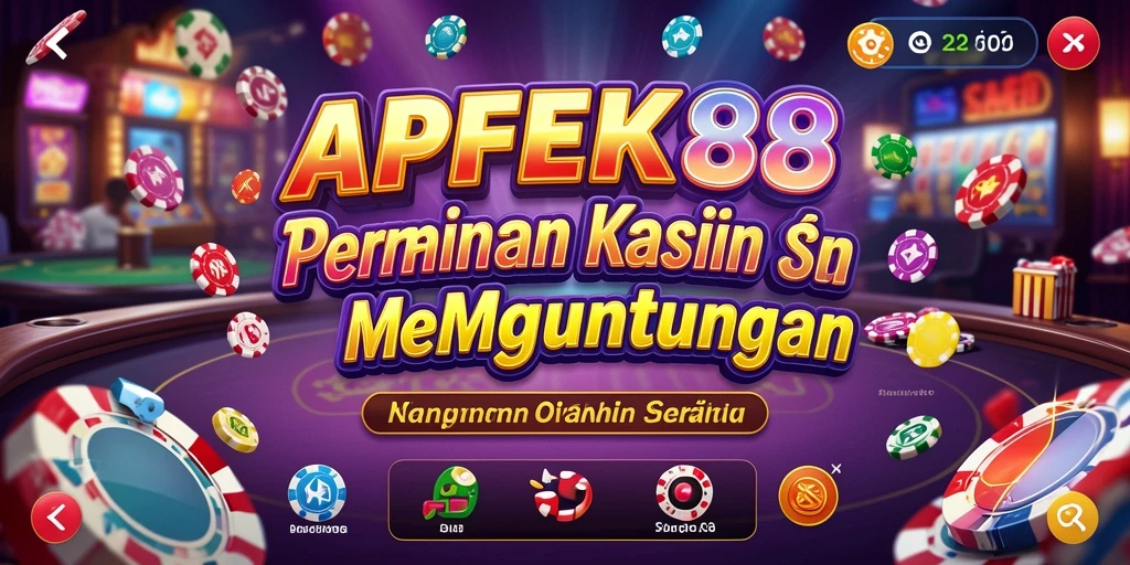 Screenshot APEK88 menampilkan gameplay kasino yang seru.