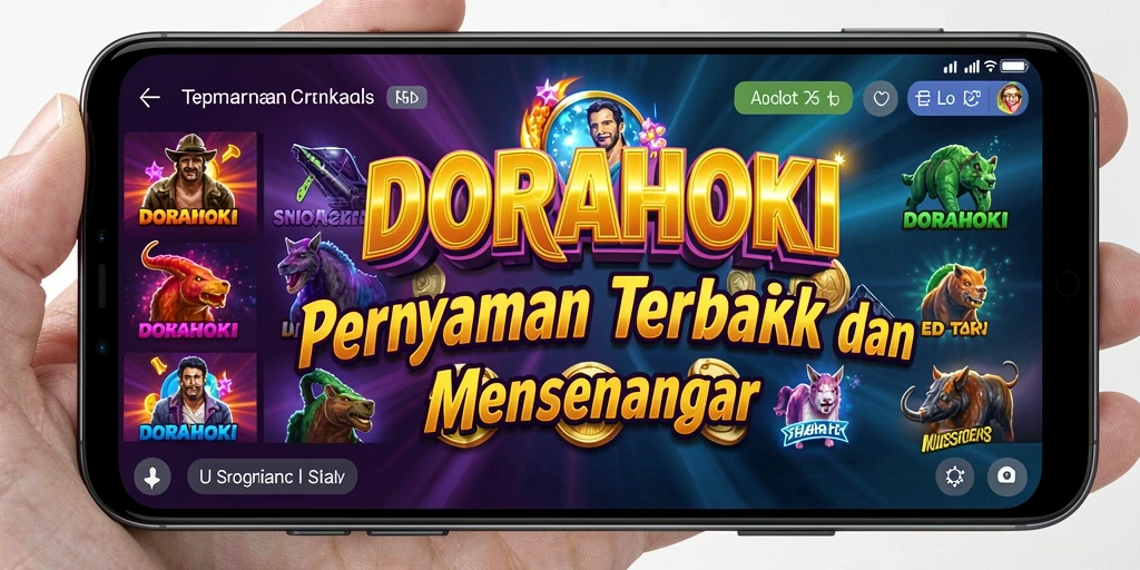 Screenshot gameplay menampilkan simbol-simbol menarik di DORAHOKI.