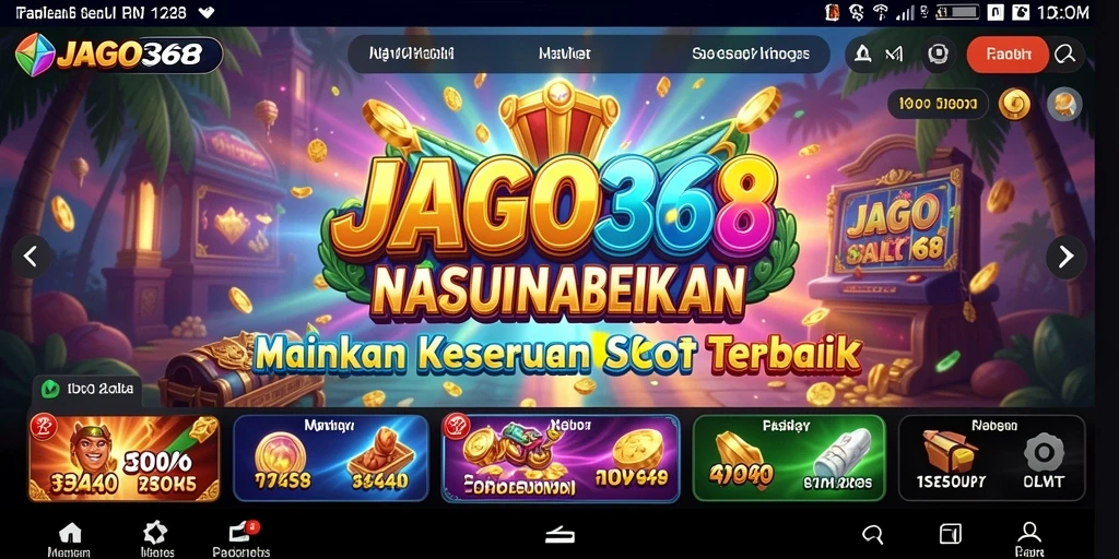 Tampilan gameplay JAGO368 yang menarik dengan berbagai tema slot.