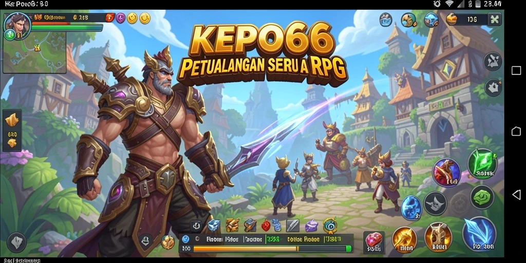 Screenshot KEPO66 menampilkan aksi pertarungan seru dalam dunia RPG.