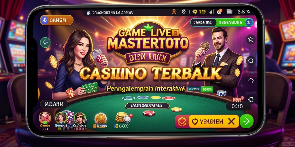 Tampilan gameplay Live Casino yang nyata dan interaktif di MASTERTOTO.