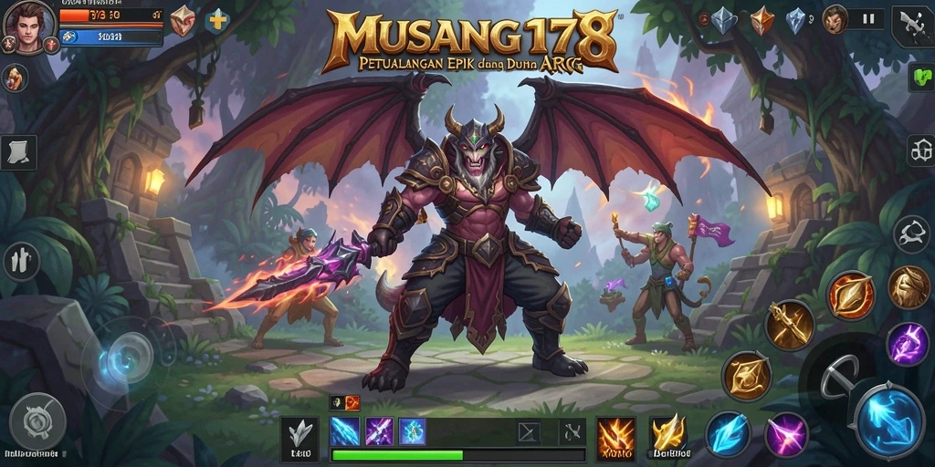Screenshot yang menunjukkan aksi seru dalam permainan ARPG.