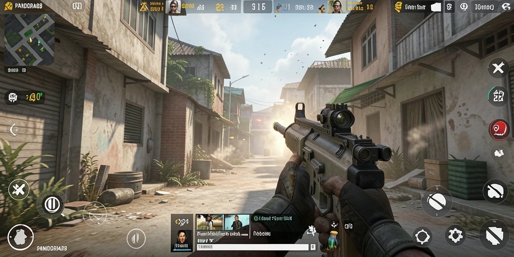 Tampilan gameplay PANDORA88 yang mendebarkan di medan perang.