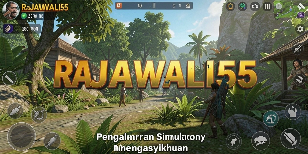 Tampilan gameplay menarik dari RAJAWALI55 yang memperlihatkan fitur Simulation.