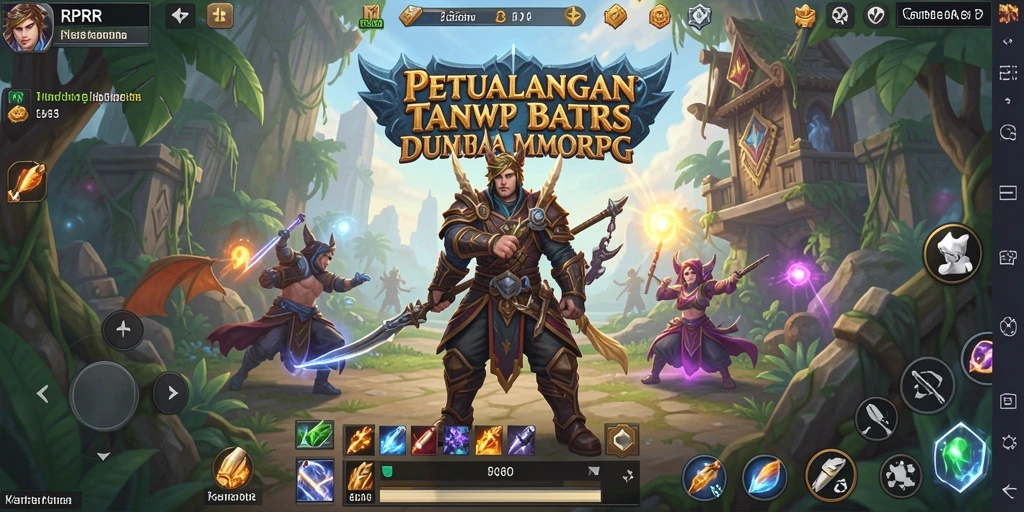 Tampilan gameplay MMORPG yang seru dan mendebarkan.