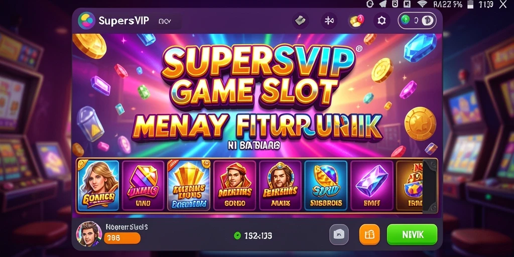 Tampilan gameplay Slot yang menarik dalam SUPERSVIP.