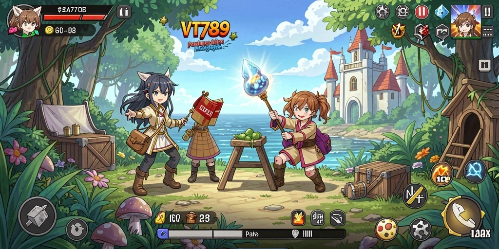 Menampilkan karakter anime beraksi dalam battle seru di VT789.