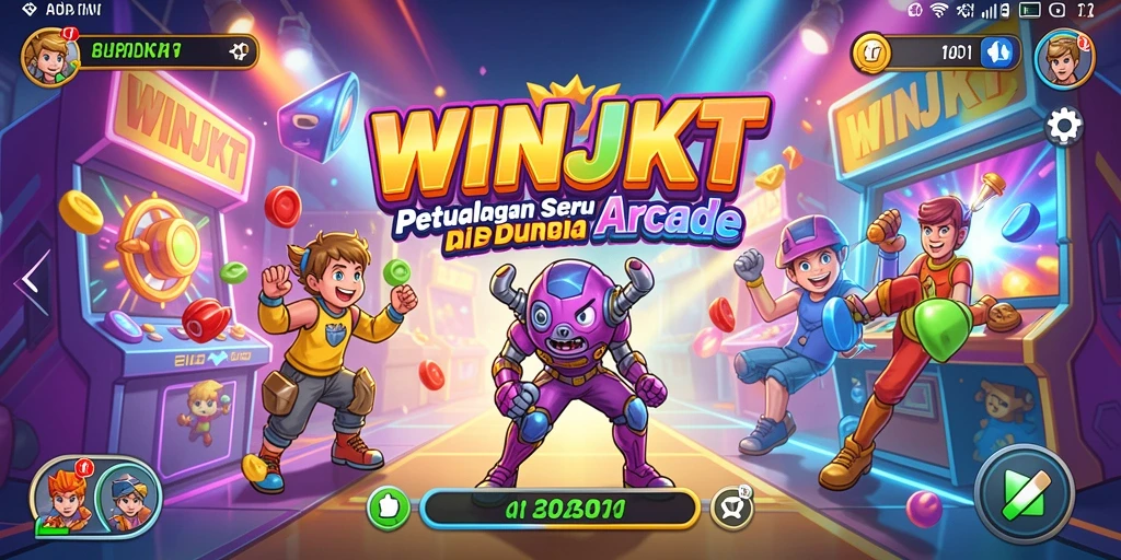Tampilan gameplay <strong>WINJKT</strong> yang penuh warna dan menantang.