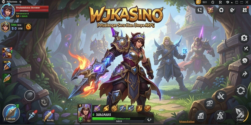 Screenshot WJKASINO menampilkan aksi pertarungan seru dalam dunia ARPG.